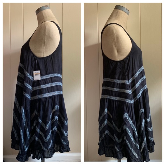 FREE PEOPLE Voile & Lace Trapeze Tank Slip Dress - Picture 3 of 8